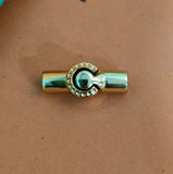 5 Pcs, Tube Cylinder Magnetic Clasps 24x11mm, 4mm Hole Size