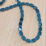 1 String Hematite Beads Black 6x4mm