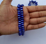 12 Strings 10x6mm Fire Polish Glass Beads Blue