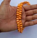3 Strings 10x6mm Fire Polish Glass Beads Orange