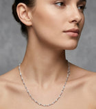 17 Inches 6 Pcs Chrome Plated Brass Silver Chain