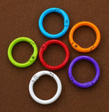 10 Pcs 24mm Snap Lock Rings for Jewellery Making