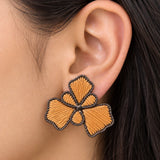 Handcrafted Raffia Butterfly Earrings