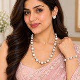 Classic White Pearl Jewellery Set