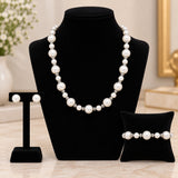 Classic White Pearl Jewellery Set