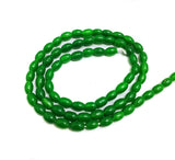 1 String, 3mm Jaipuri Beads Red Oval