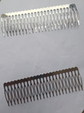 12.5 cm, 24 Teeth Comb Hair Clip Base