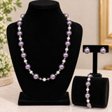 Soft Purple Pearl Jewellery Set