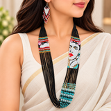 Handmade Portrait-Inspired Multicolor Beaded Multi-Strand Necklace Set