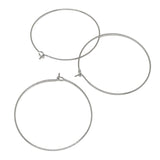 100 Pcs Steel Ear Hoops