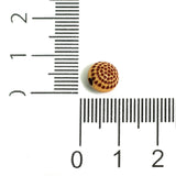 7mm Round Brown  Beads