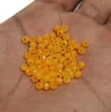 100 Gm, 4mm Acrylic Faceted Rondelle Beads