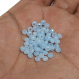 100 Gm, 4mm Acrylic Faceted Rondelle Beads