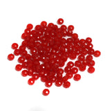 100 Gm, 4mm Acrylic Faceted Rondelle Beads