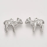 0.5 Inch Tibetan Style Alloy Lamb Antique Silver Charms