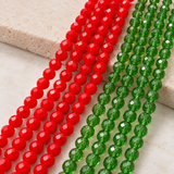 1 String 3mm Crystal Faceted  Rondelle Beads