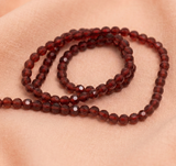 4mm Crystal Faceted Football Beads