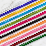 4mm Faceted Crystal Rondelle Beads