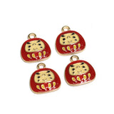 10 Pcs 17x15mm Enamel Charms