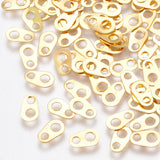 6x4mm Iron Chain Tabs Chain Extender Connectors Golden