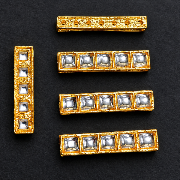 Kundan Beads Spacers, Connectors &  Components
