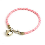 10 Pcs PU Leather Braided Charm Bracelets