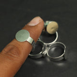 Finger Ring Base Silver Free Size