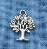 21mm German Silver Tree Charms