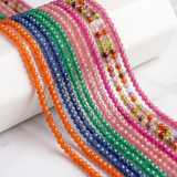 1 String 3mm Cubic Zircon Micro Faceted Beads Diamond Cut CZ Beads