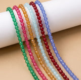 1 String 2mm Cubic Zircon Micro Faceted Beads Diamond Cut CZ Beads
