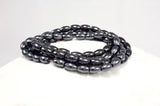 1 String Hematite Beads Oval Black 5x4mm