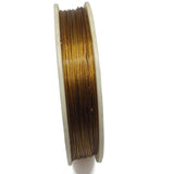 100 Mtr. 0.45mm Jewellery Making Metal Beading Wire Antique Golden