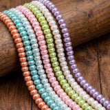 7 Strings 8x4mm Glass Pearl Beads Combo