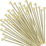 1.75 Inch Metal Head Pins Golden For Jewellery Making