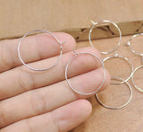 100 Pcs Steel Ear Hoops