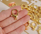 10 Pcs Lobster Clasp Golden 34x23mm