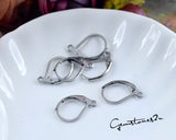 50 Pcs 15x10mm, Steel Lever Back Hooks