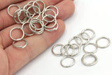 Brass Rhodium Plated Jump rings