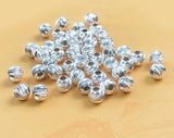 92.5 Sterling Silver 4mm CNC Cut Beads