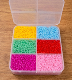 3 Kits Set Acrylic and Glass Seed Beads Multicolor DIY Kit With Metal Finding and Thread