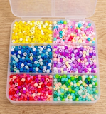 3 Kits Set Acrylic and Glass Seed Beads Multicolor DIY Kit With Metal Finding and Thread