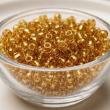 50gm 8/0 Preciosa Royal Gold Seed Beads