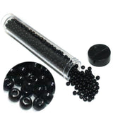 240 Pcs, 5mm Preciosa Seed Beads Opaque Black 4`0