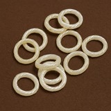 20 Pcs 18mm Acrylic Pearl Ring White