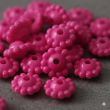 Acrylic Chakri Beads 9x5mm