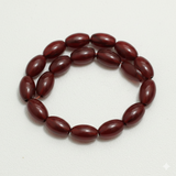 22 Acrylic Oval Beads Enamel finish 16x10 mm