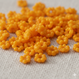 100 Gms Acrylic Chakri Beads Yellow 4mm