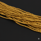 30 Strings, 2x1mm Chocolate Acrylic Faceted Round Tube Beads