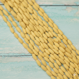 50 Strings Acrylic Oval Beads BurlyWood Color 5x3mm