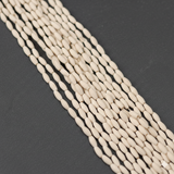 15 Strings, 5x2mm NavajoWhite Acrylic Oval Beads